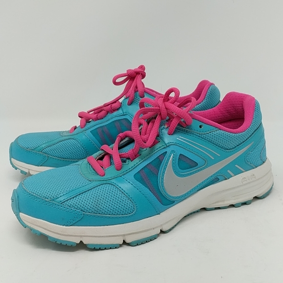 bright blue running shoes